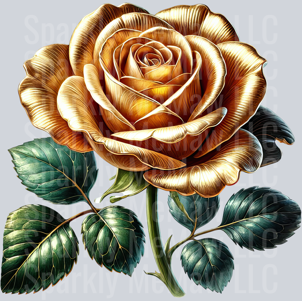 Fantasy Rose 21 UV DTF Decal