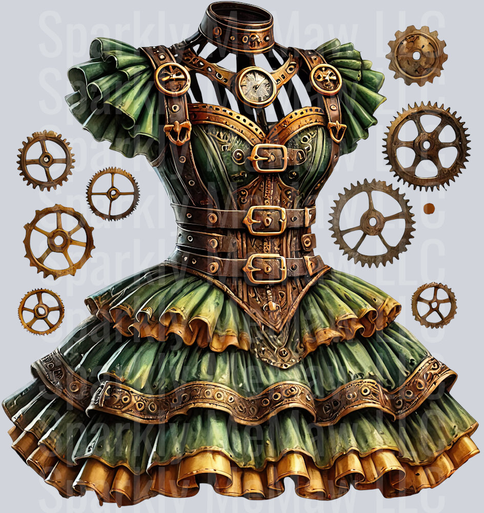 Steampunk Clip Art UV DTF Decal 14