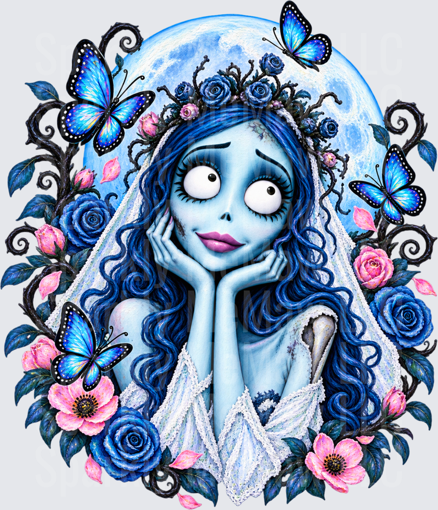 Emily the Corpse Bride UV DTF Decal