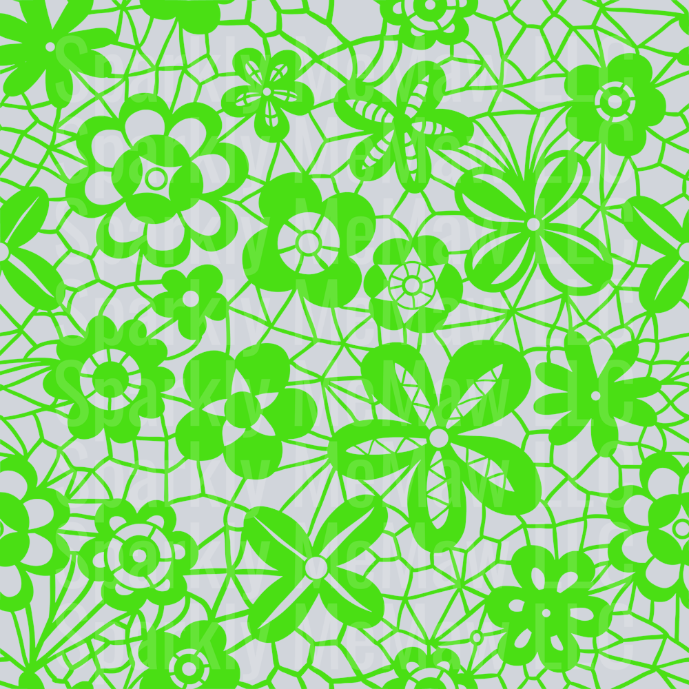 Seamless green lace 10x10