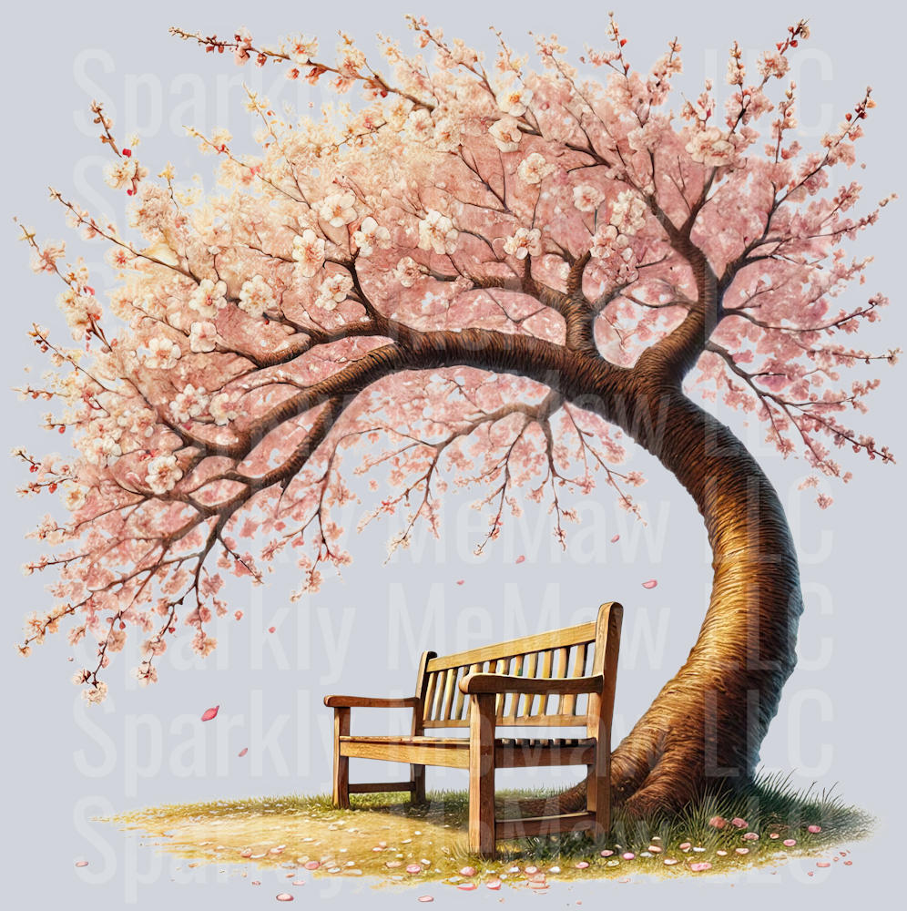 11 Cherry Blossoms set 2 UV DTF Clip Art Decal