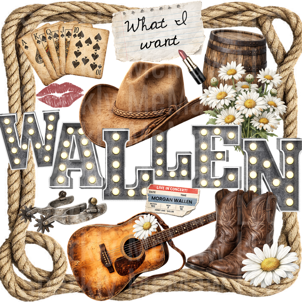 Wallen Western UV DTF Decal