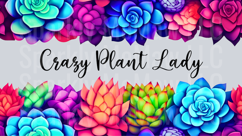 Plant Lady 16 oz UV DTF Wrap