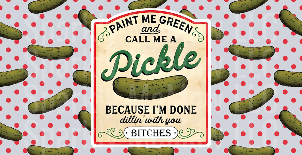 Paint me Green 16 oz UV DTF Wrap