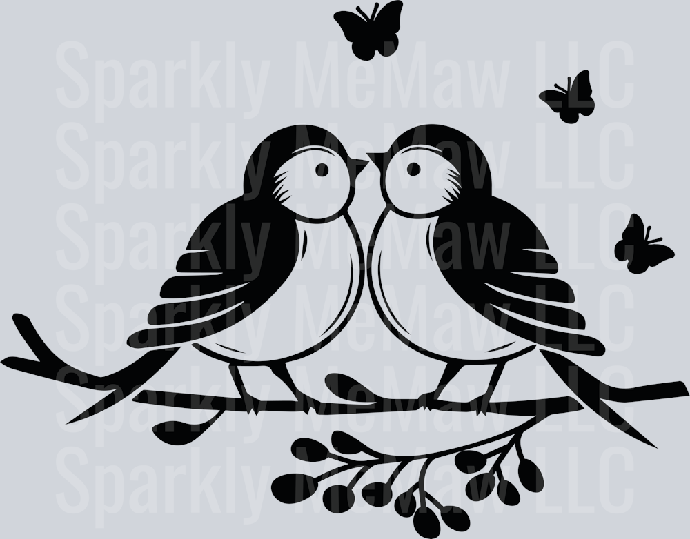 Bird UV DTF Clipart Decal 13