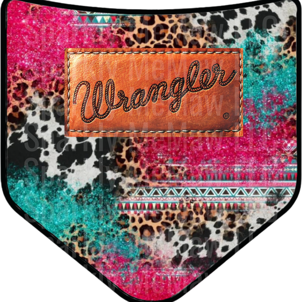 Cowhide pocket UV DTF Decal