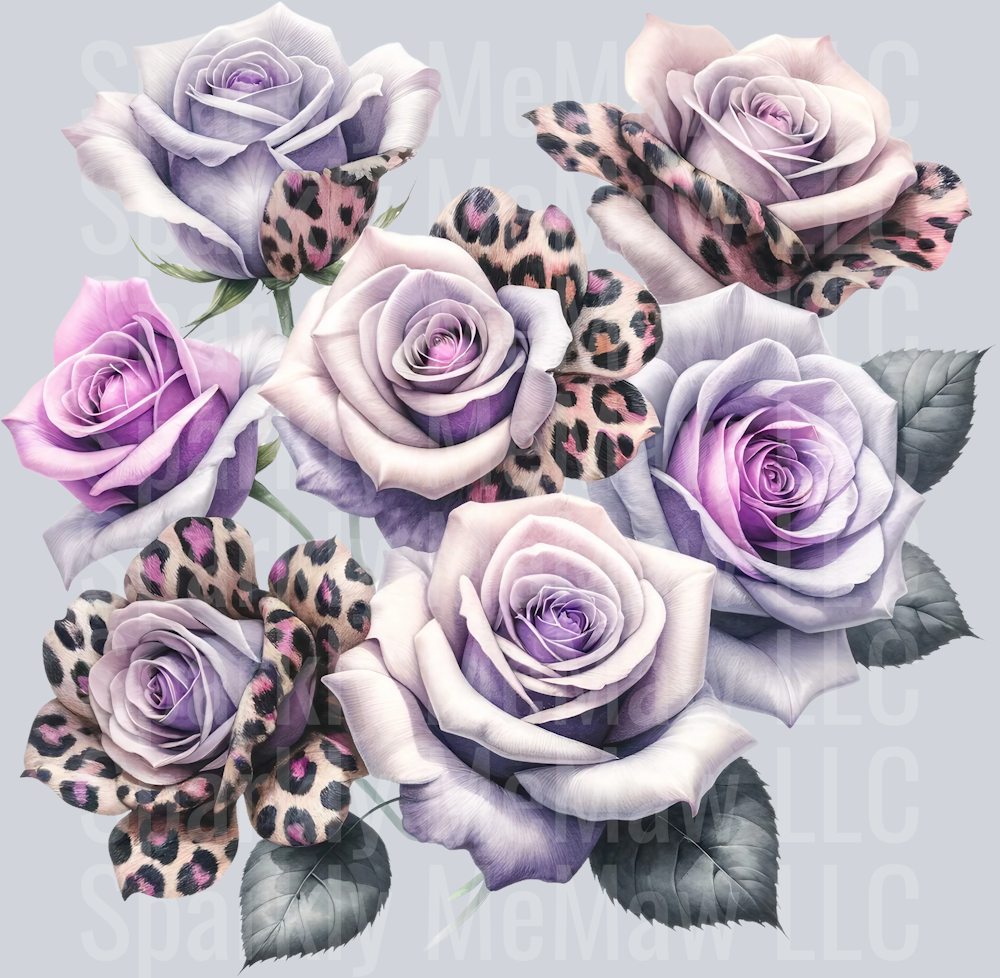 rose Animal Rose UV DTF Clip Art Decal