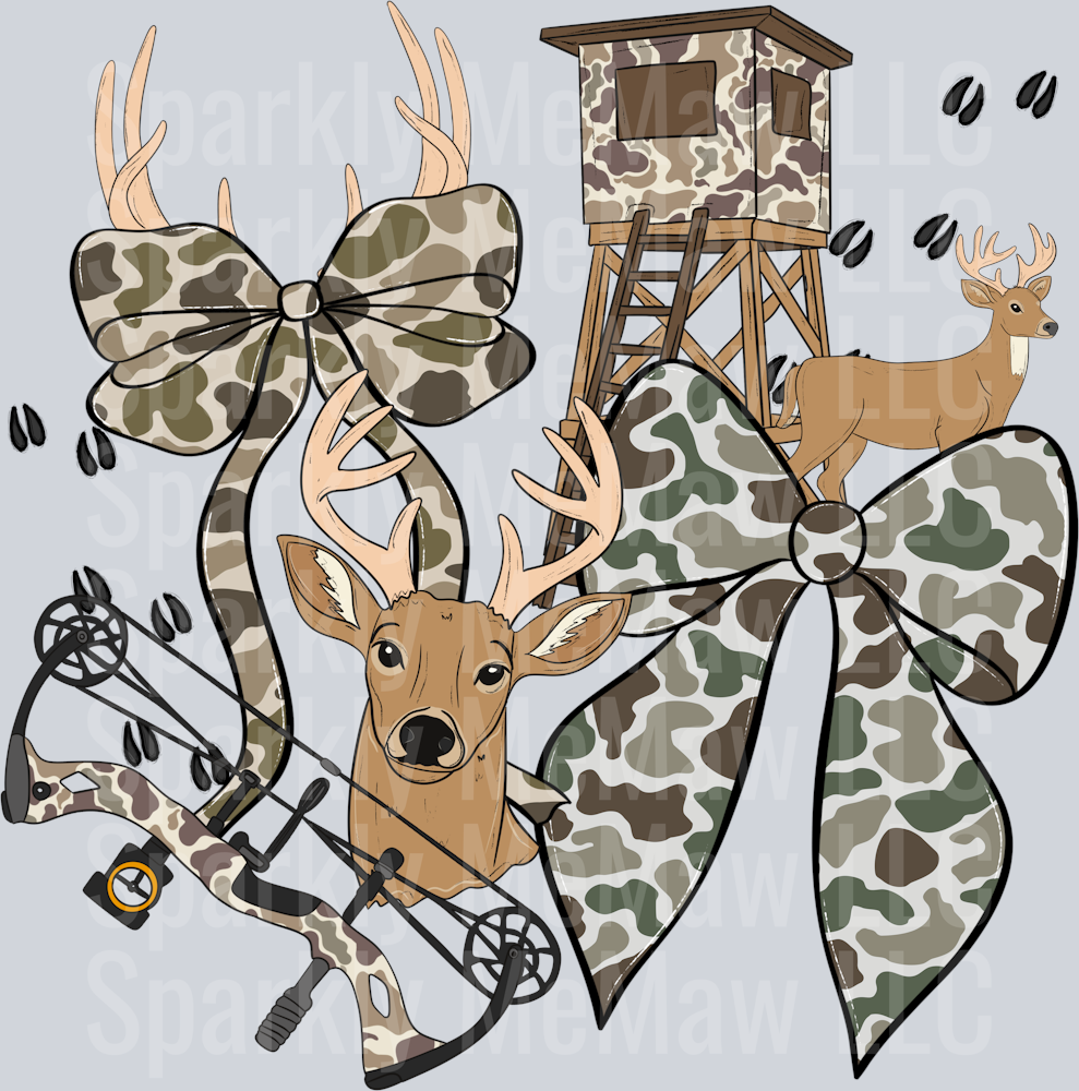 Hunting Girly DTF Transfer