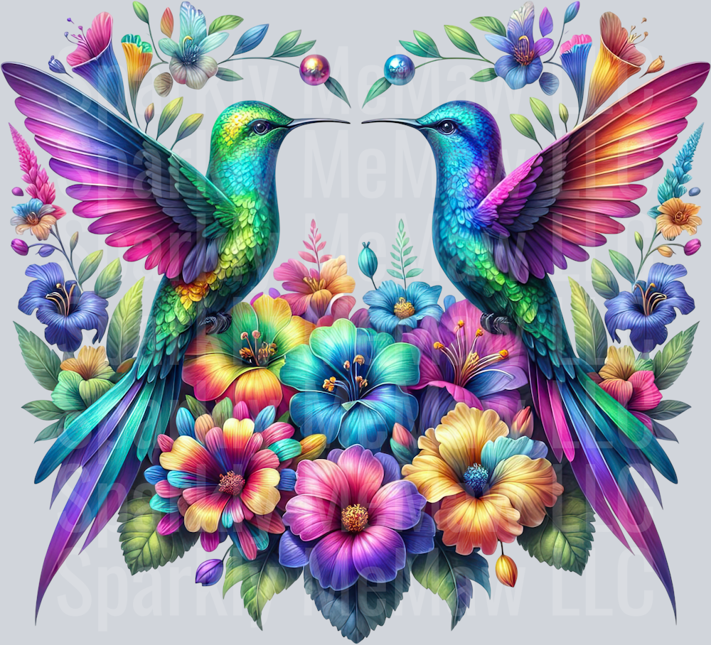 67 Hummingbird Clip Art UV DTF Decal