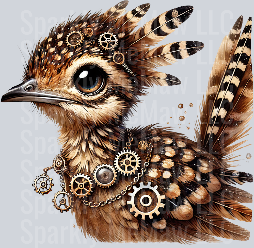 Road Runner SteamPunk UV DTF Decal 38