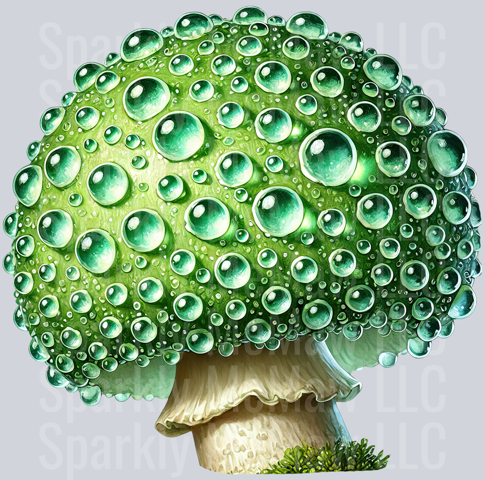 Fantasy Mushroom UV DTF Clipart Decal 23