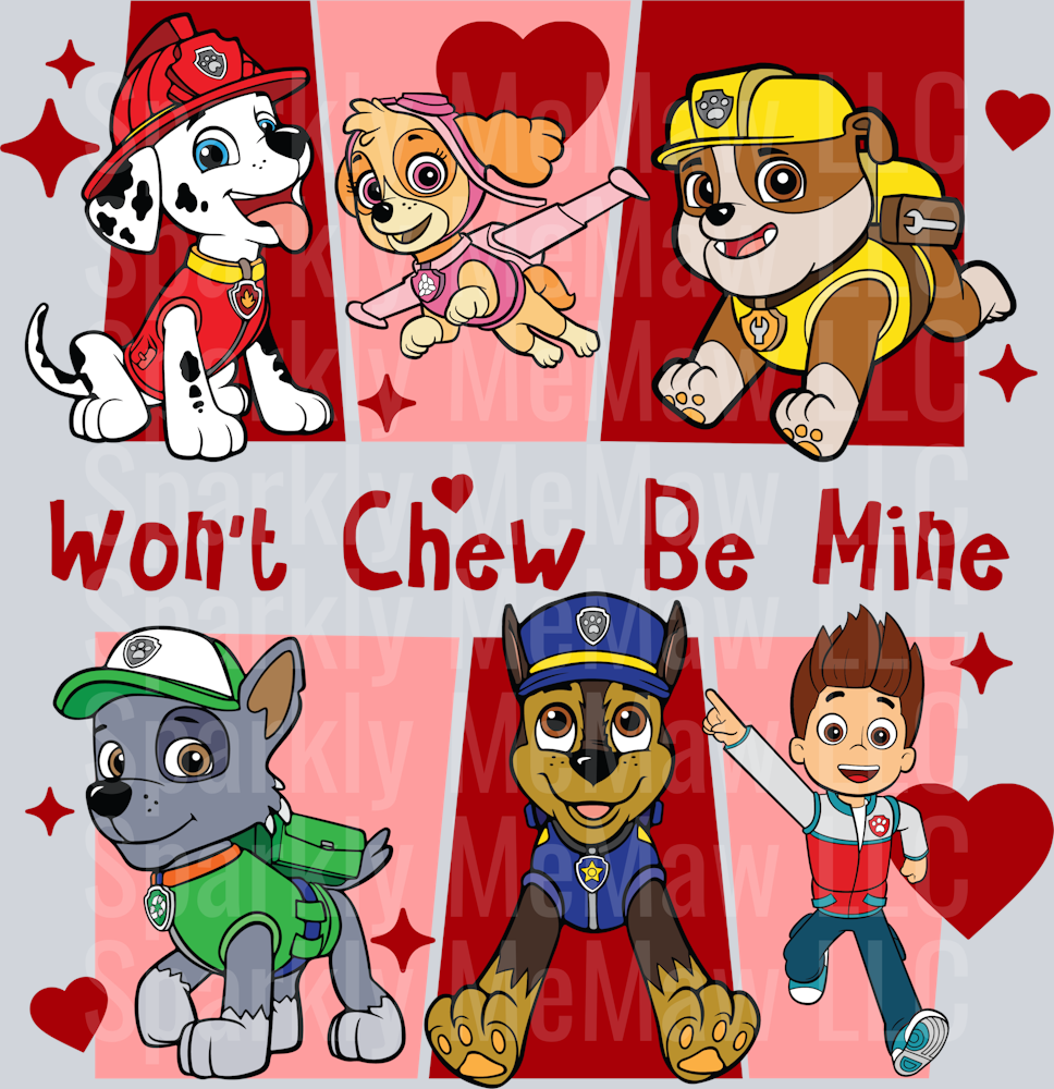 patrol valentine UV DTF Decal
