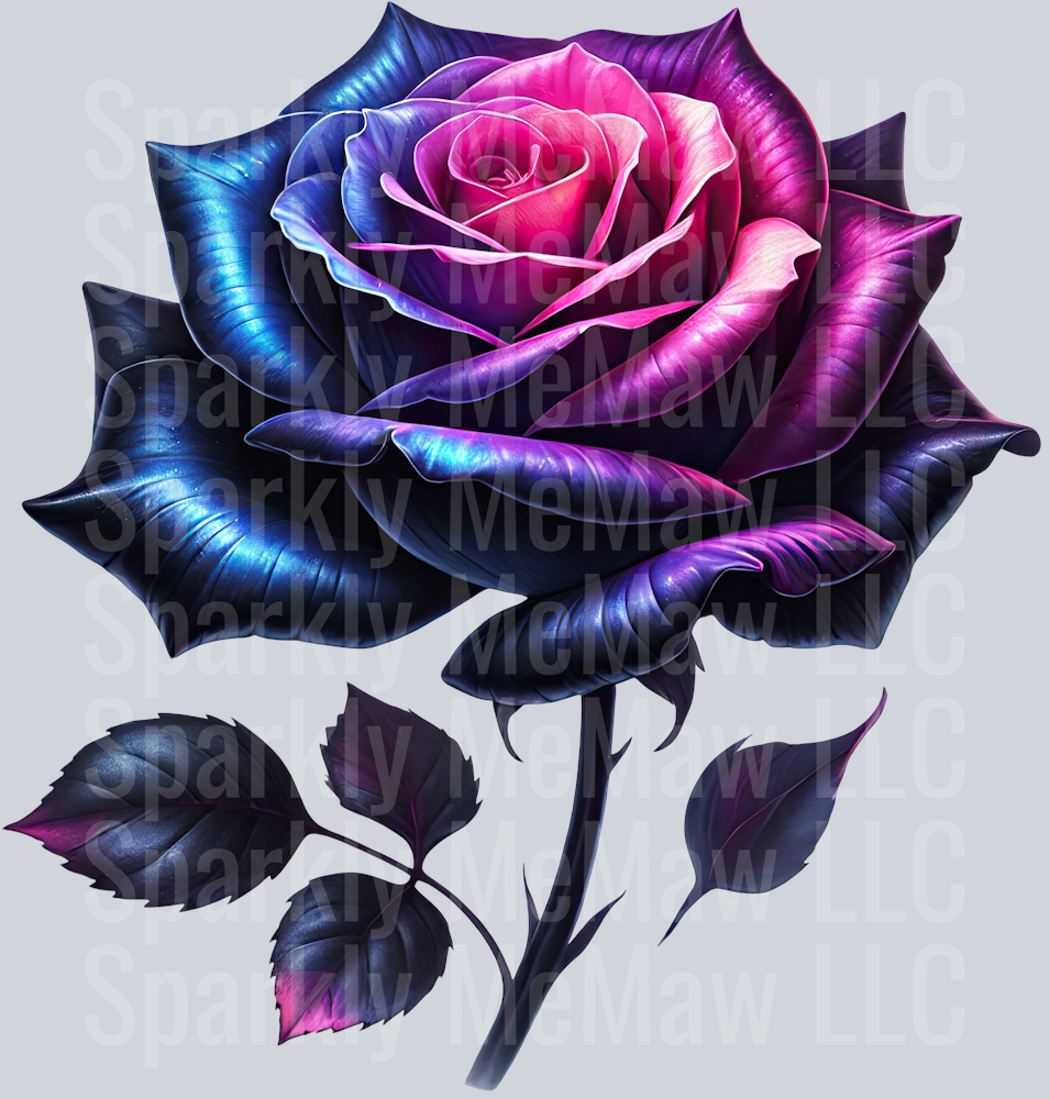 Fantasy Rose 3 UV DTF Decal