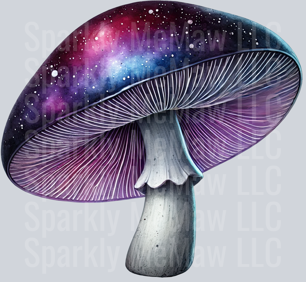 Fantasy Mushroom UV DTF Clipart Decal 6