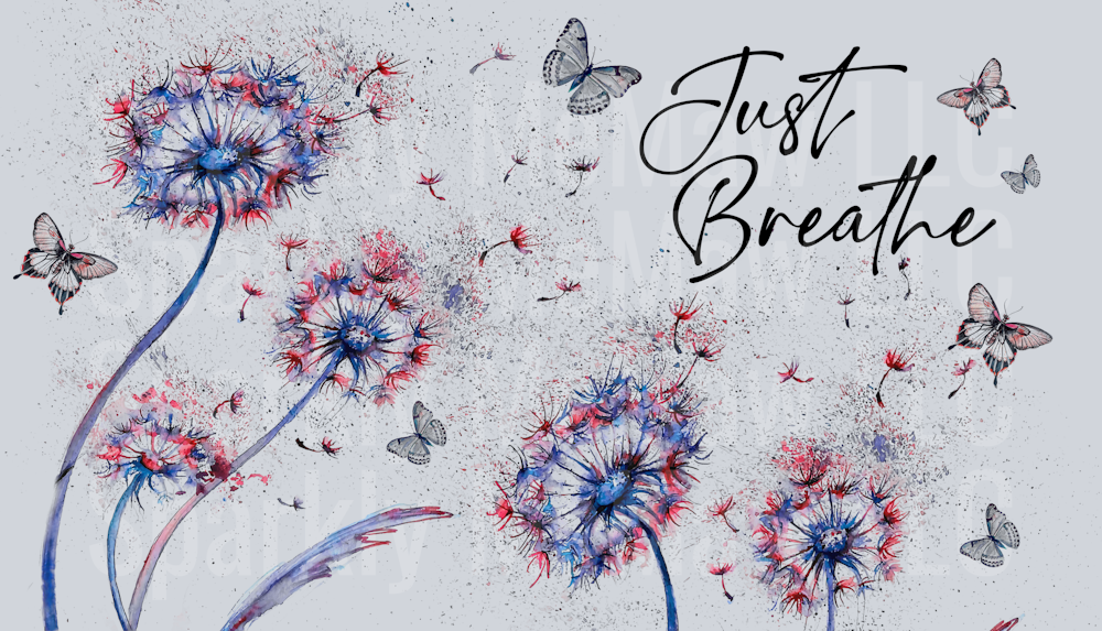 Just Breathe 1 16 oz UV DTF Wrap