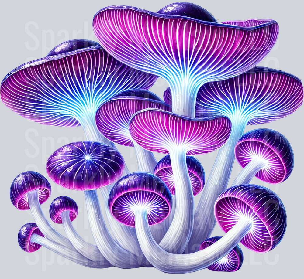 Fantasy Mushroom UV DTF Clipart Decal 10