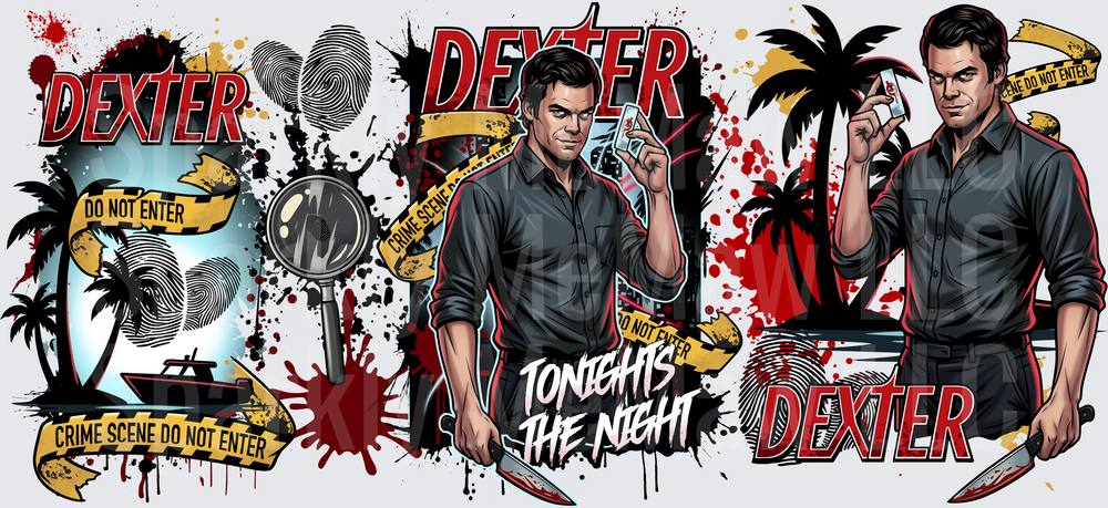 Dexter Tonight Is The Night UV DTF 16 OZ Wrap