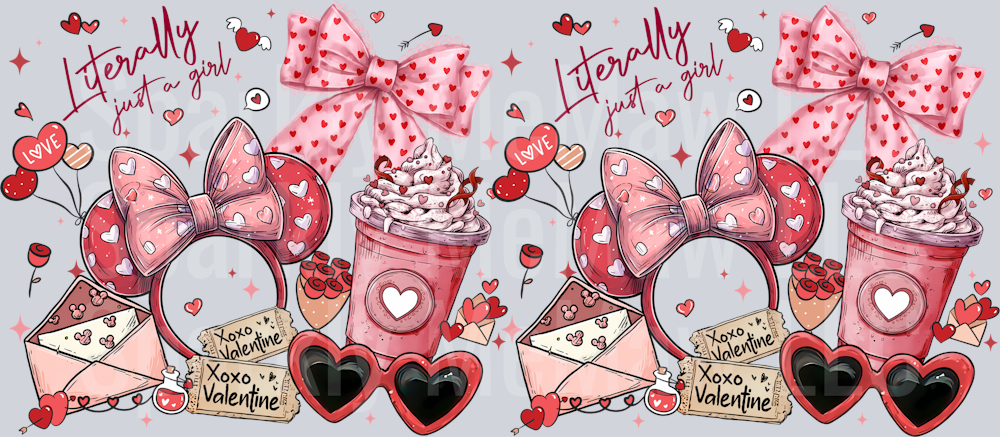 Valentine 16 oz UV DTF Wrap 43