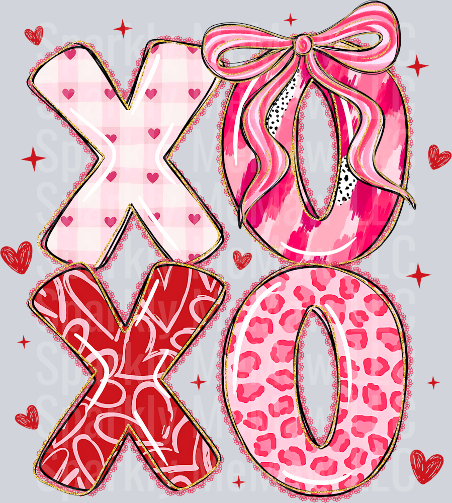 XOXOXO UV DTF Decal