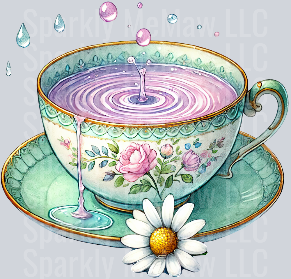 17 April Showers UV DTF Clip art Decal