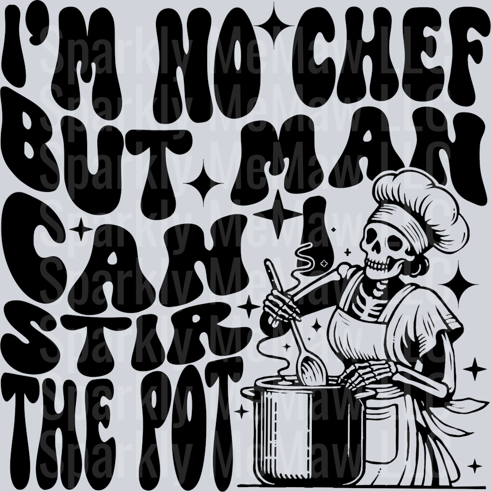 I'm no Chef uv dtf Decal