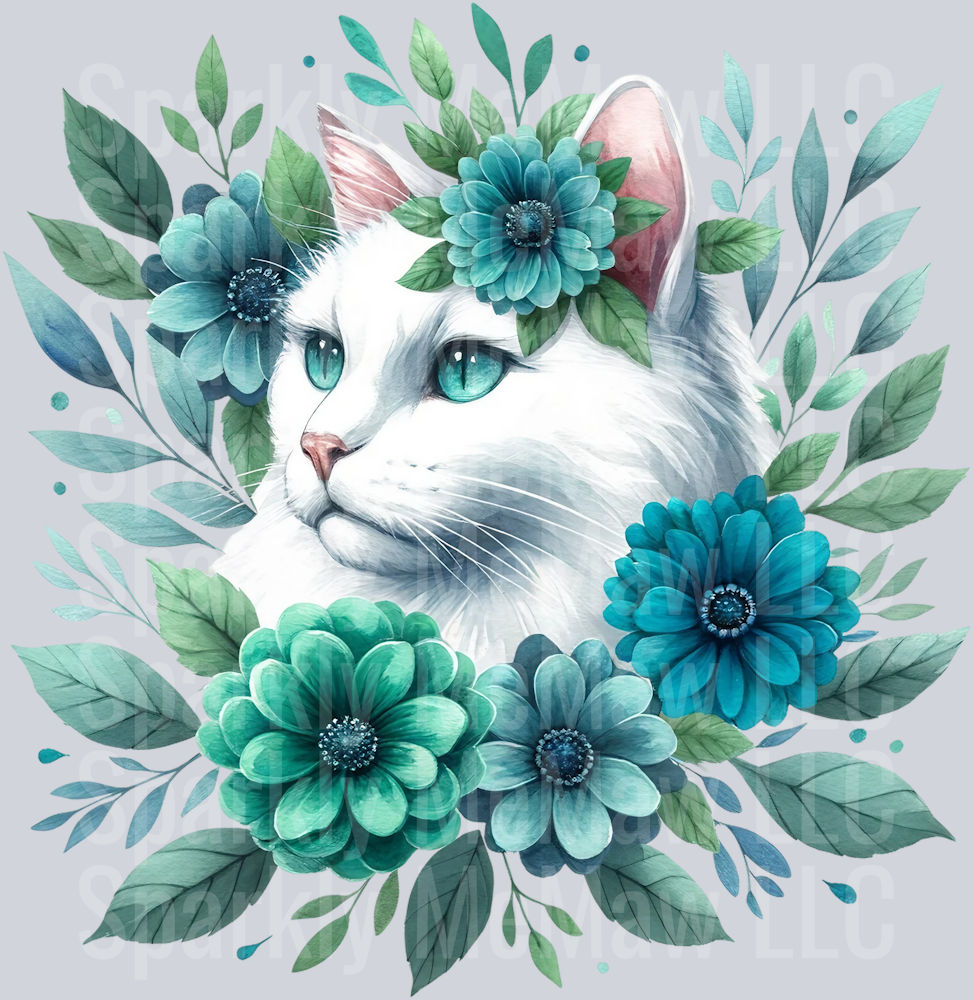 cat 10 Clip Art UV DTF Decal