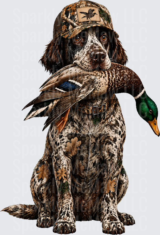 Hunting Dog Mallard Duck Retriever UV DTF Decal