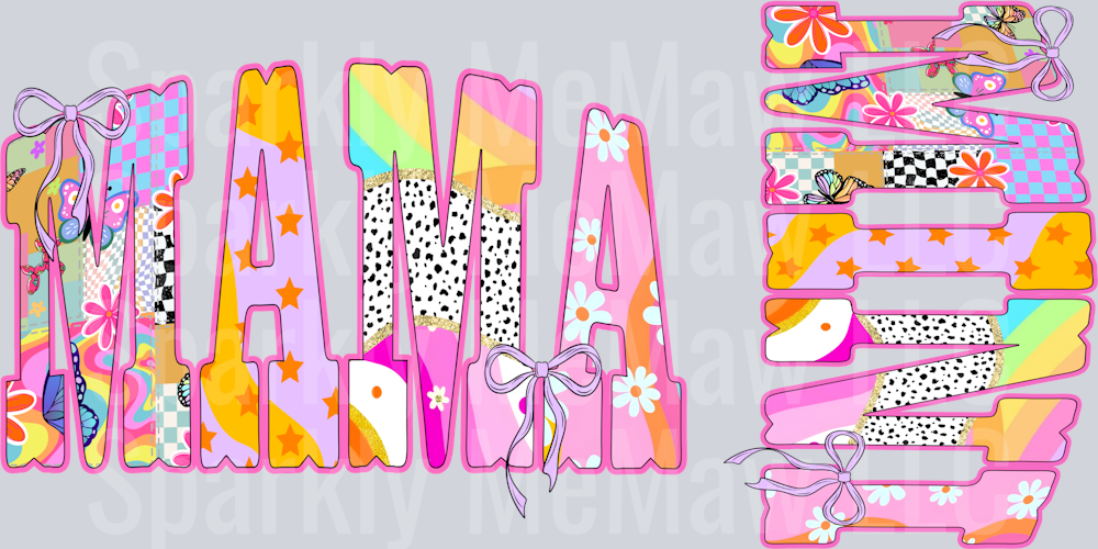 Mama Mini Decal Set 4 inch and 5 inch decal (one set)