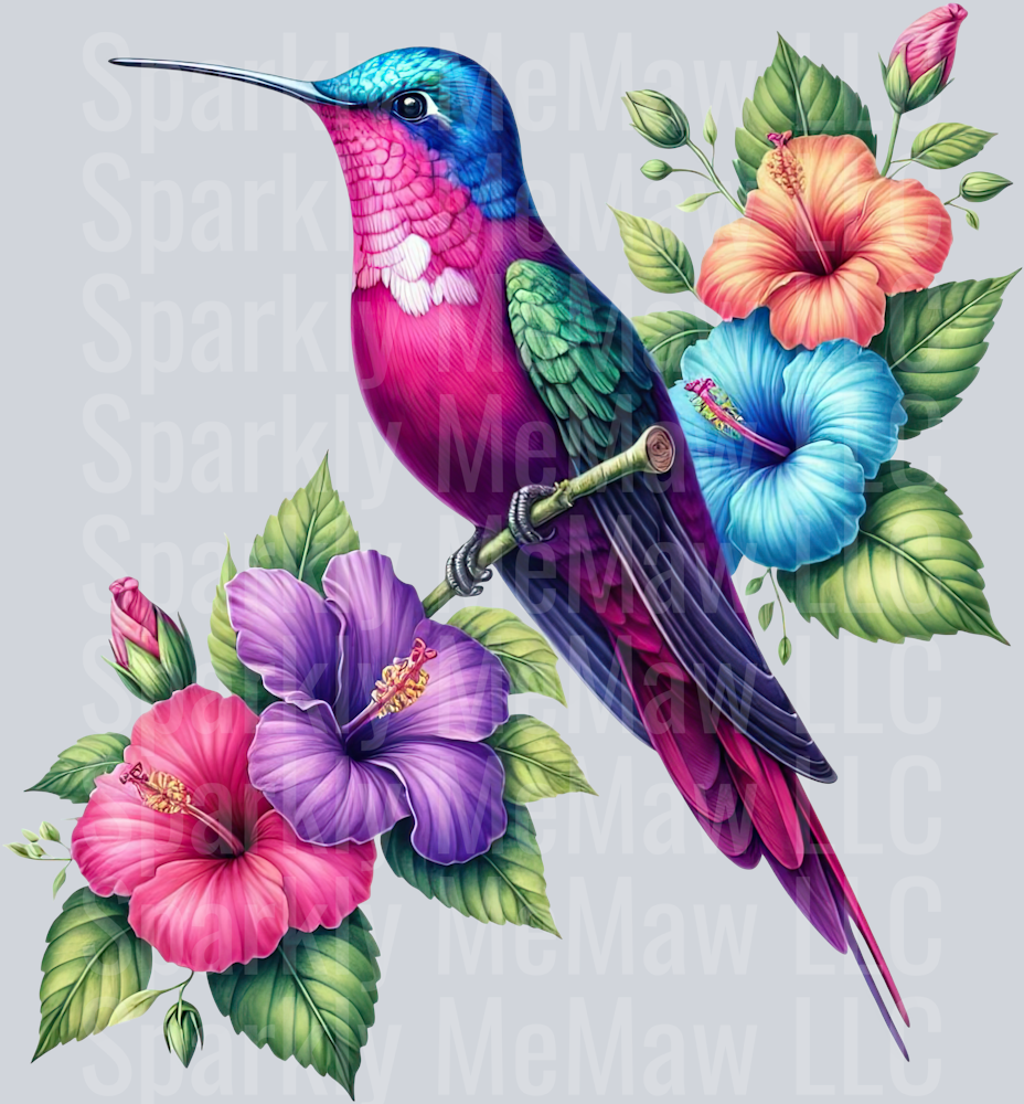 32 Hummingbird Clip Art UV DTF Decal