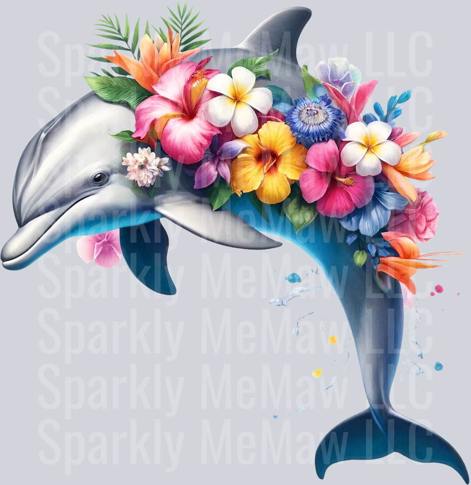 dolphin 2Clip Art UV DTF Decal