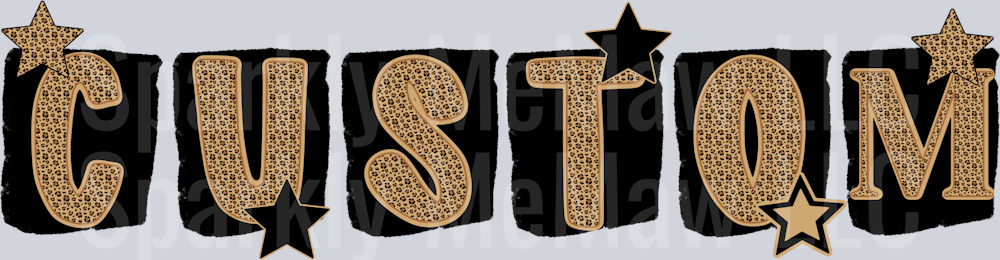 CustomText Cheetah Ransom DTF Transfer