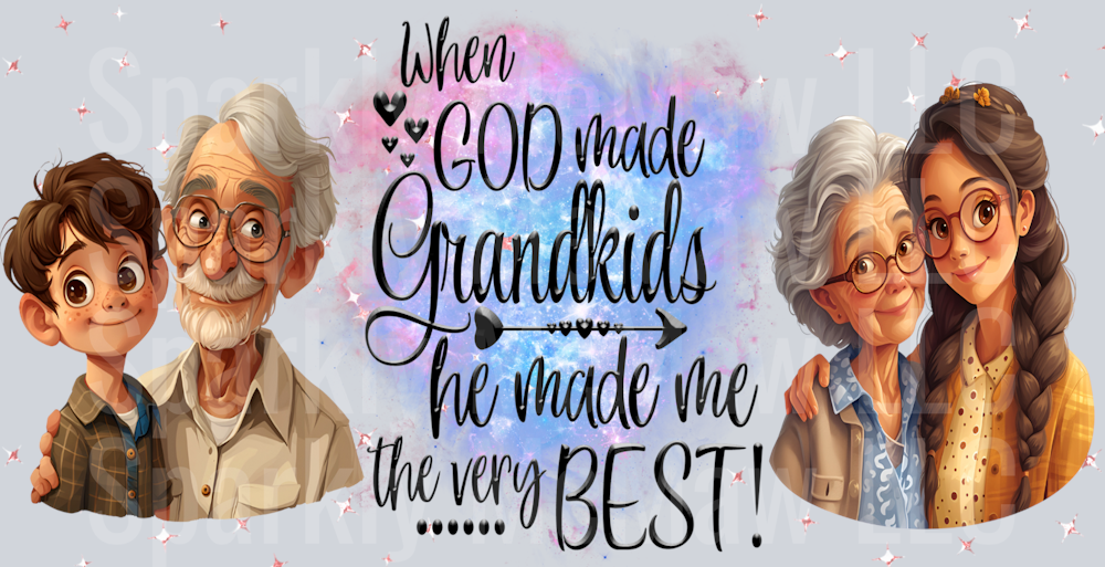 Grandkids 16 oz UV DTF Wrap