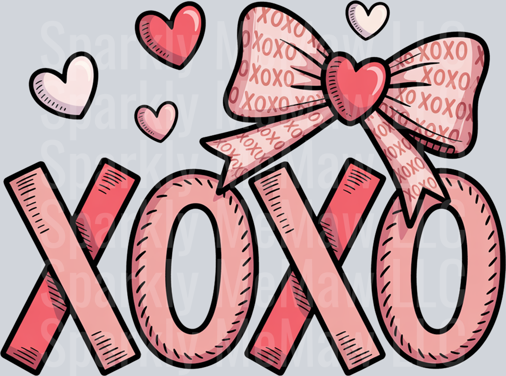 xoxoxoxo DTF Transfer