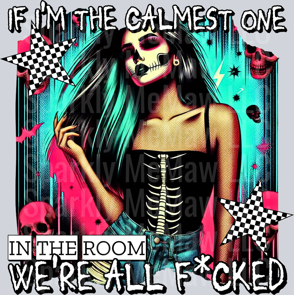 if im the calmest UV DTF Decal