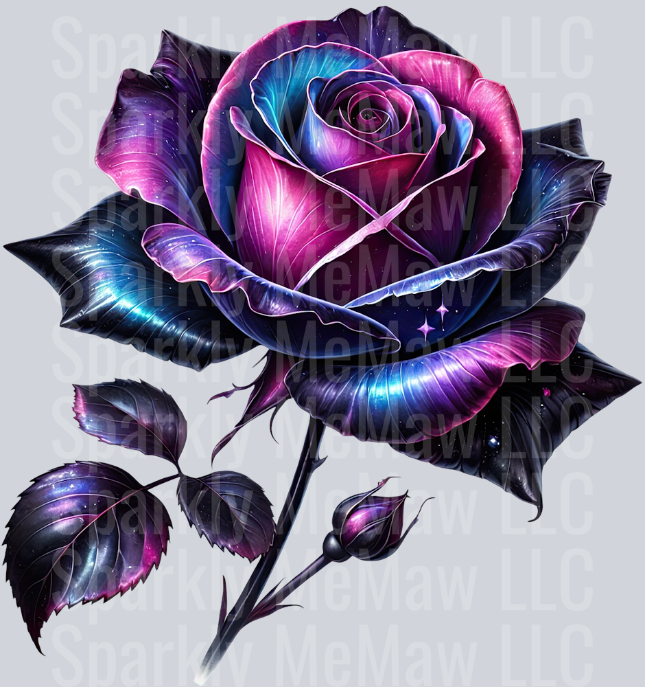 Fantasy Rose 7 UV DTF Decal