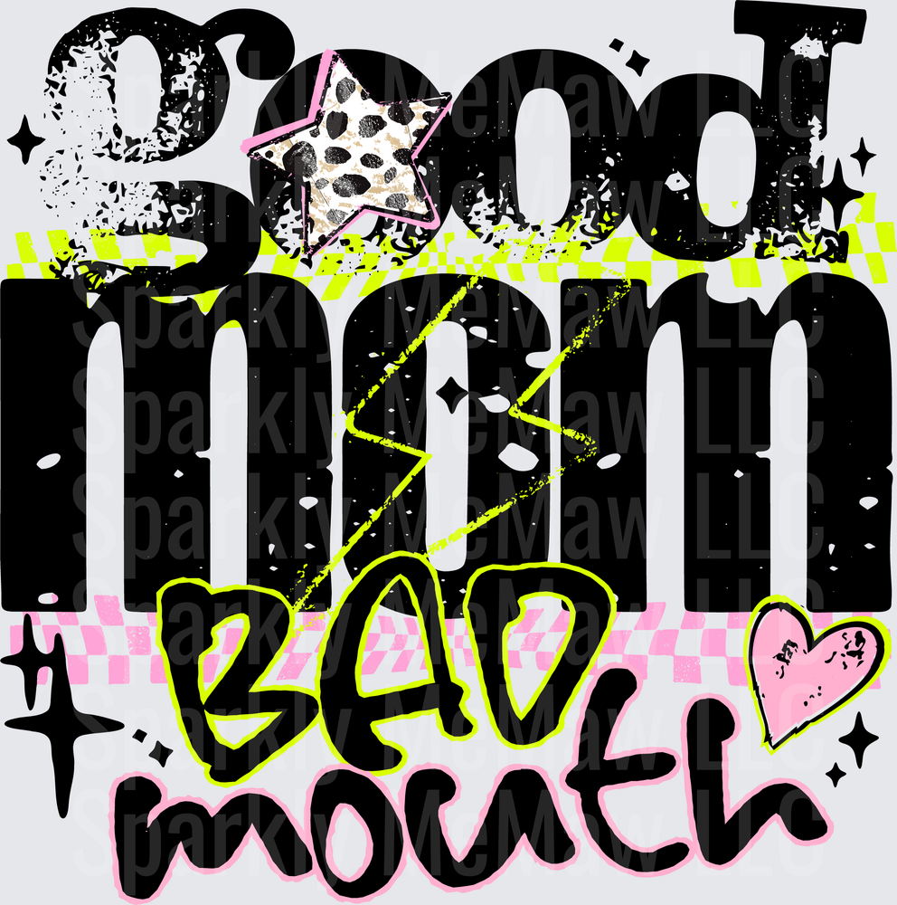 School Mom Bad Month DTF Transfer for Fabric