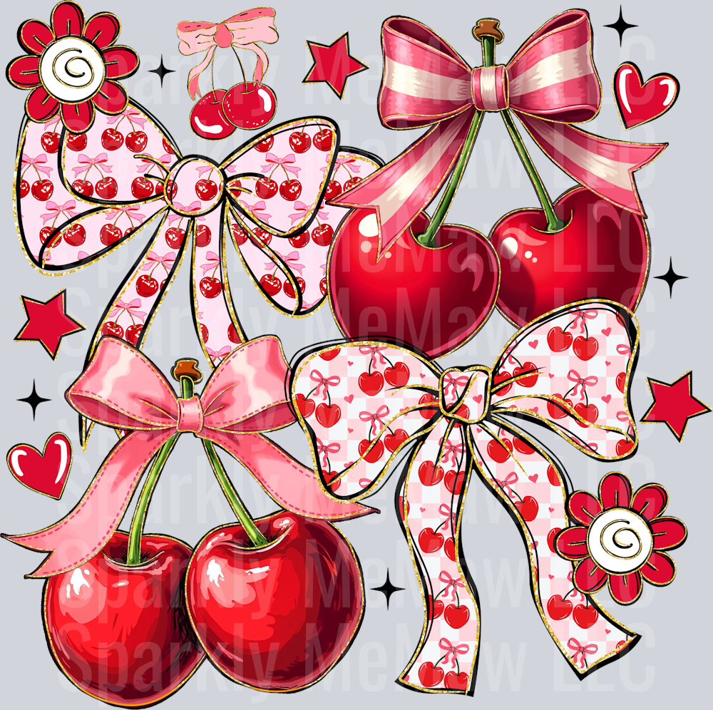 Cherry Coquette UV DTF Decal