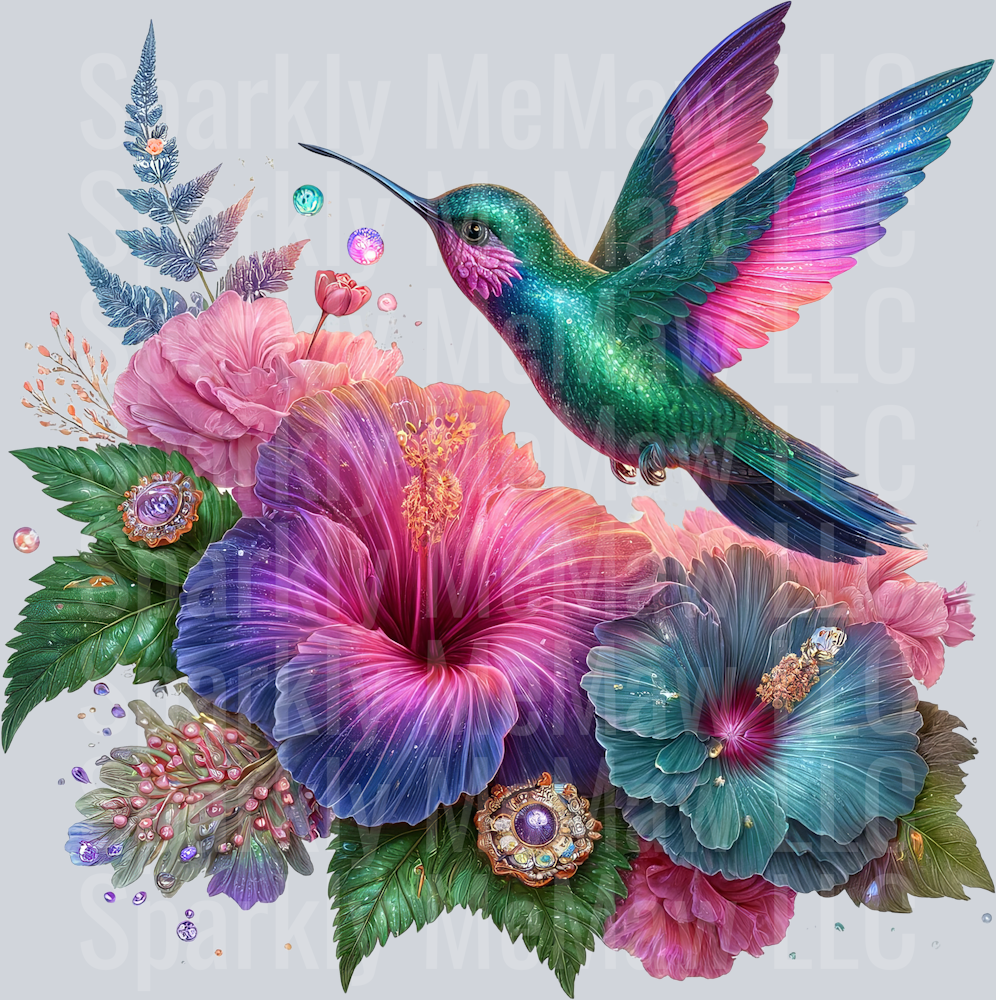 23 Hummingbird Clip Art UV DTF Decal
