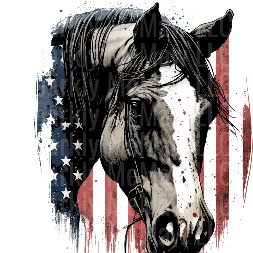 American Horse UV DTF Decal