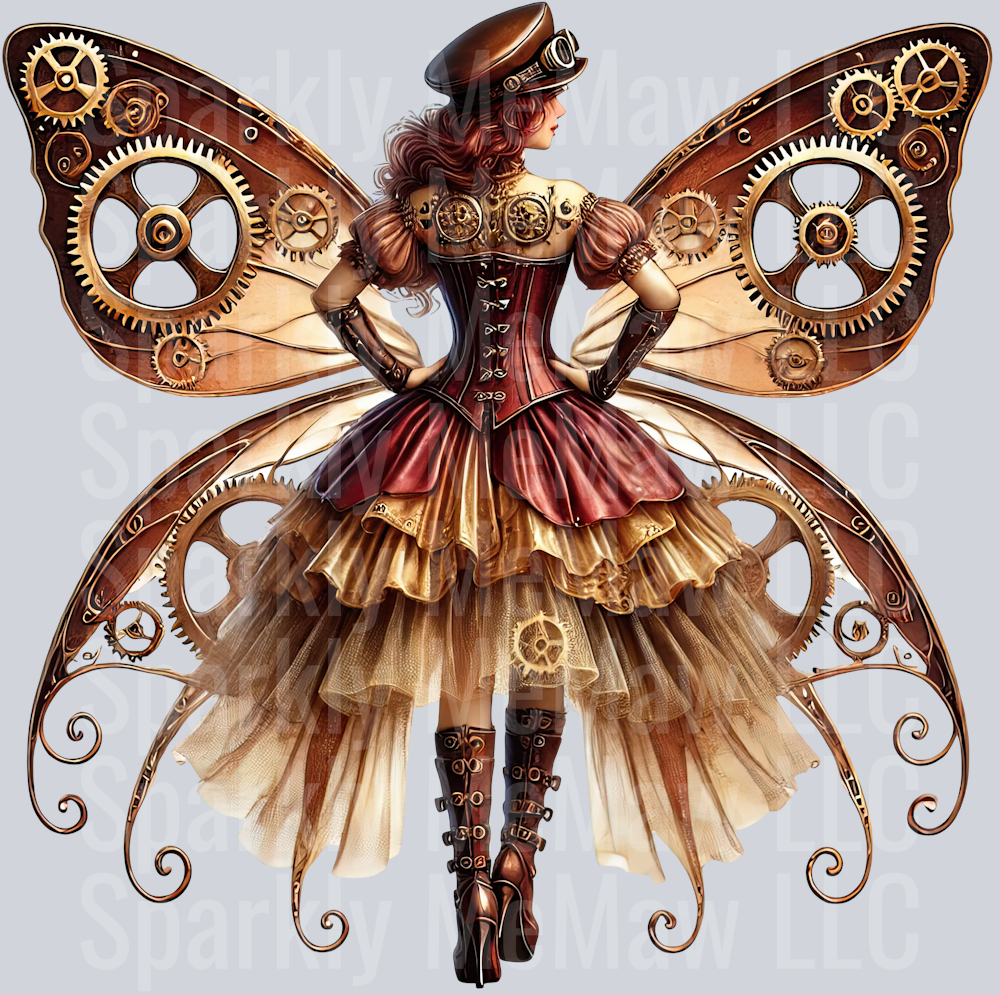 Fairy SteamPunk UV DTF Decal 19
