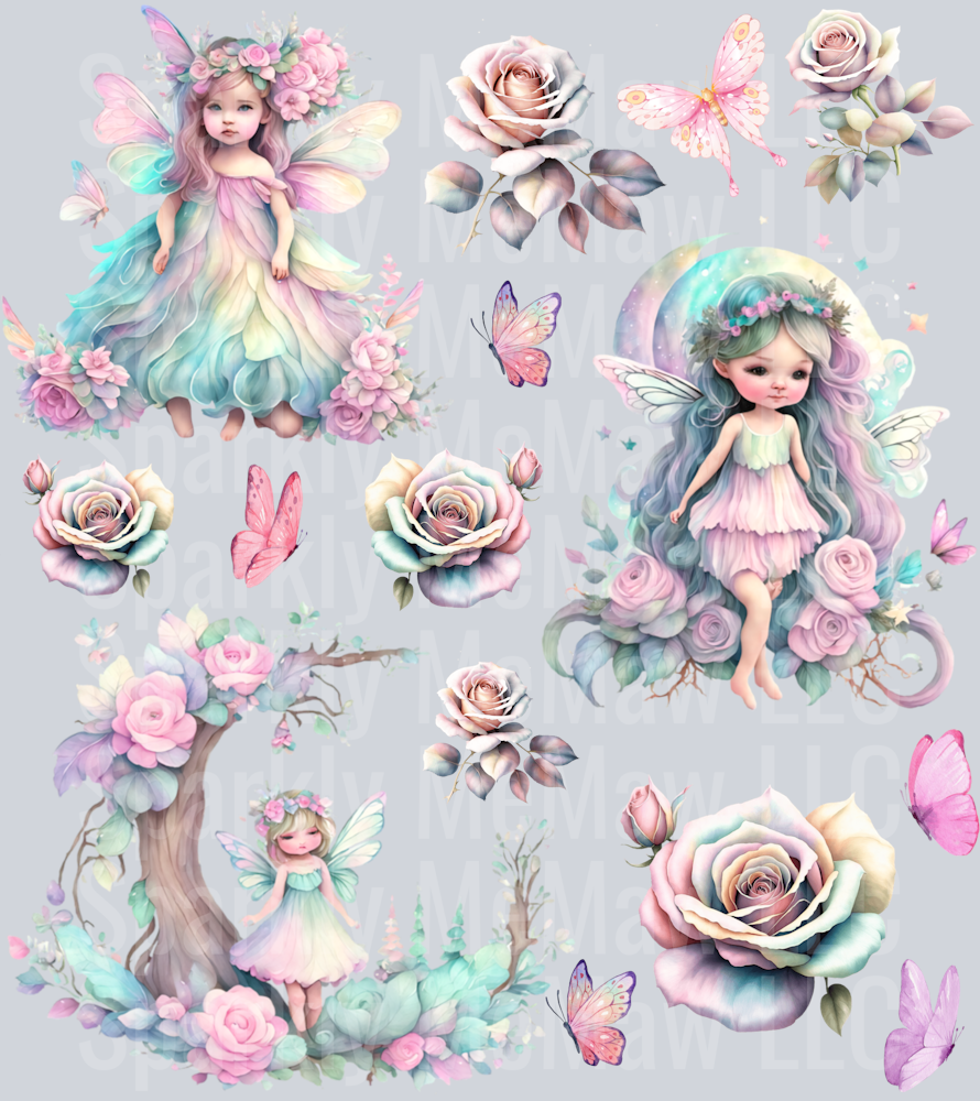 Fairy UV DTF Element Sheet