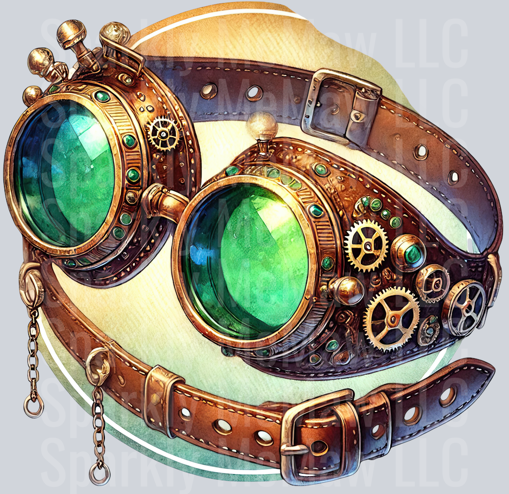 Steampunk Clip Art UV DTF Decal 9