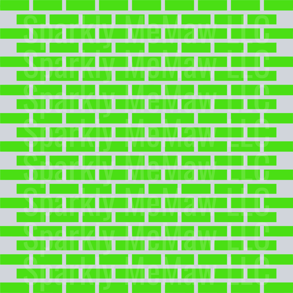 Green Brick Full Sheet 10x10