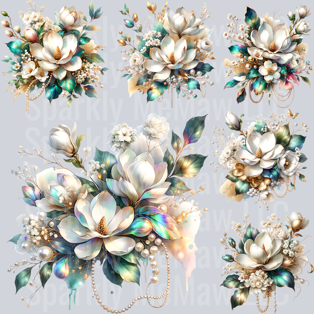Golden Magnolia Element Sheet (Decals)