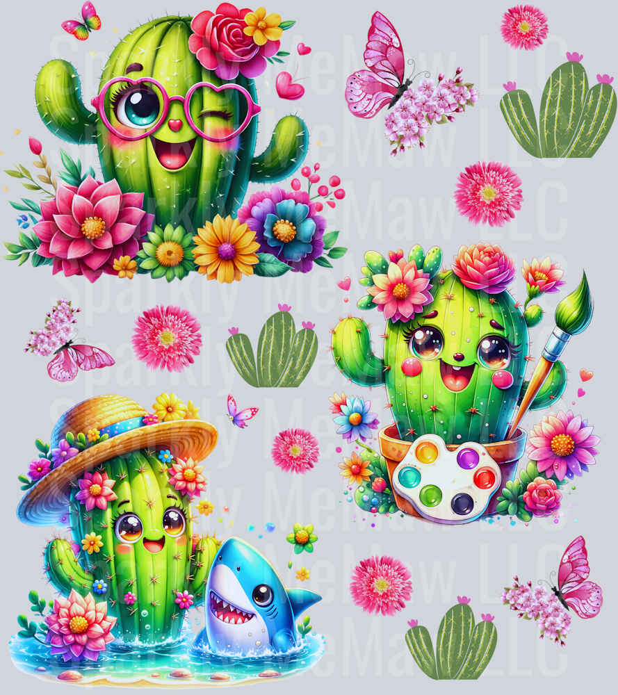 Fun.Cactus UV DTF Element Sheet