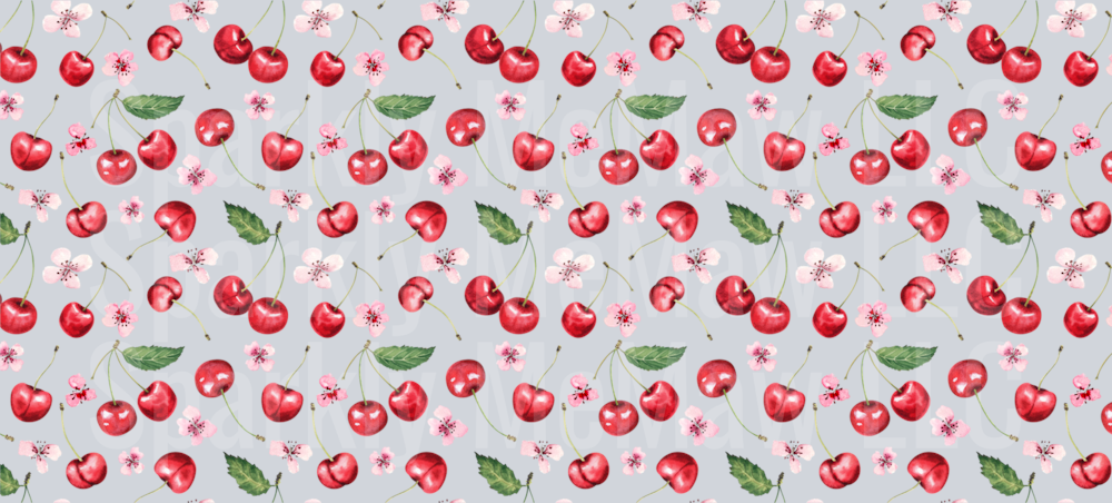 Sweet Cherries UV DTF 16 Oz wrap