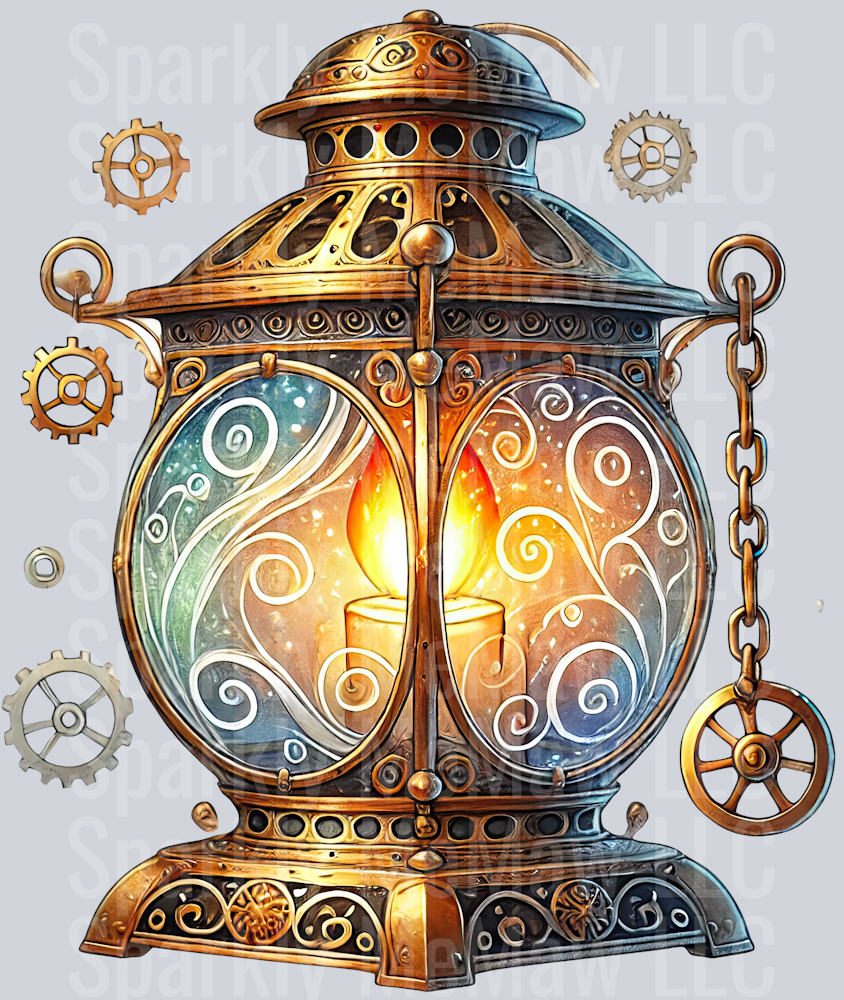 Steampunk Clip Art UV DTF Decal 12