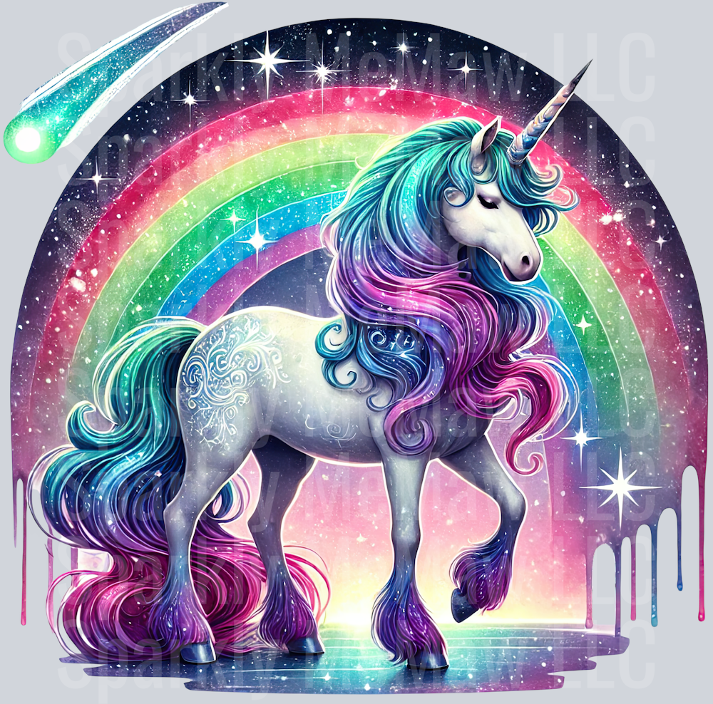 Starry Unicorn ClipArt Decals 23