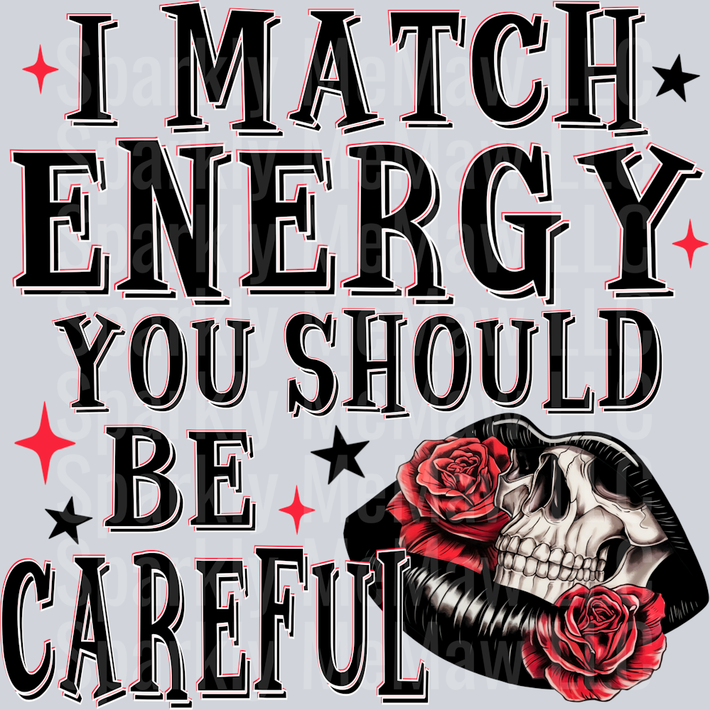 I Match Energy UV DTF Decal