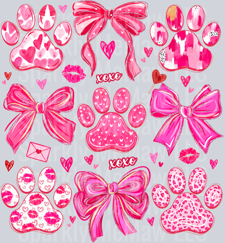 Valentine 6 10x0 UV DTF Element Sheet